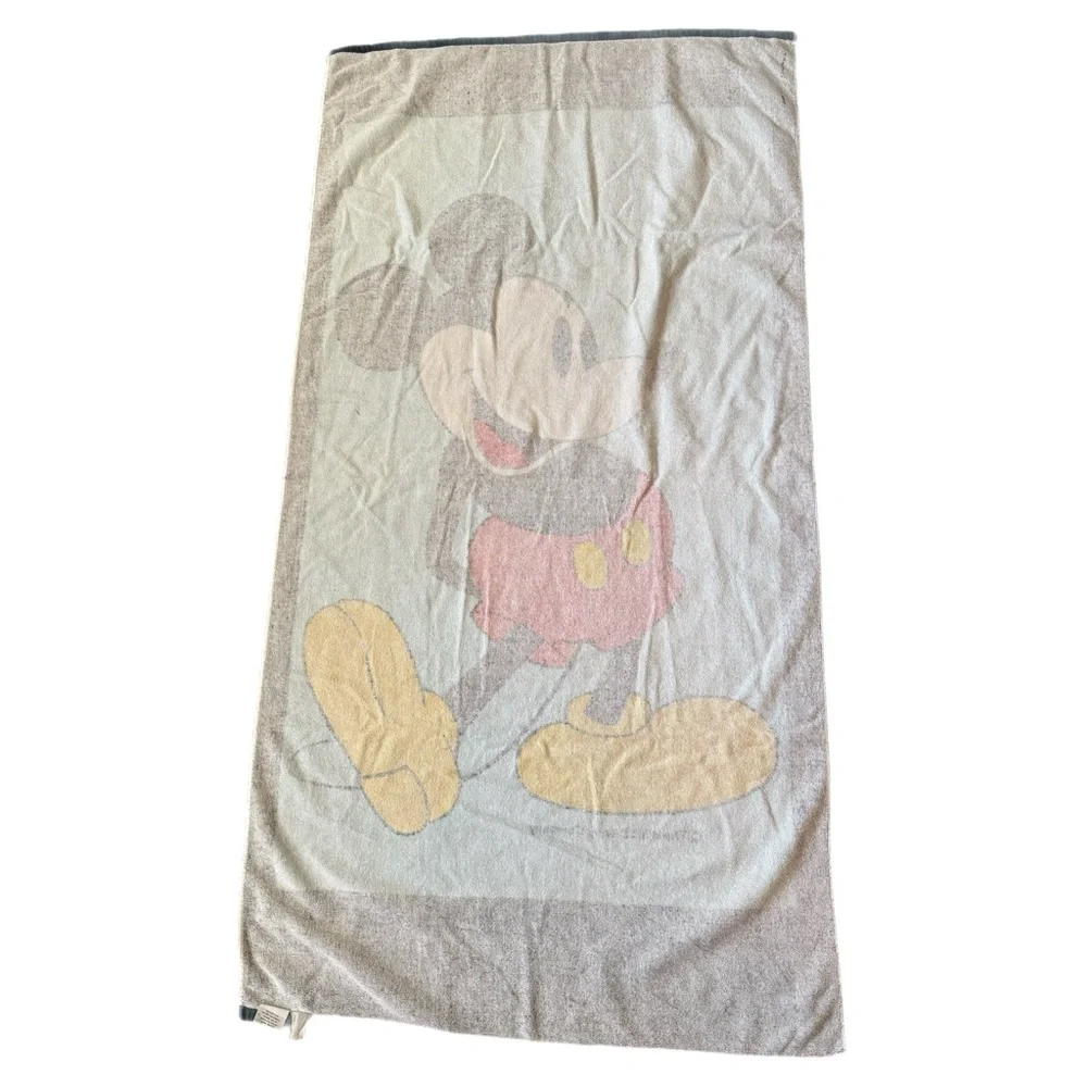 Vintage Walt Disney Florida Mickey Mouse Sherry Beach Towel 70s 80s